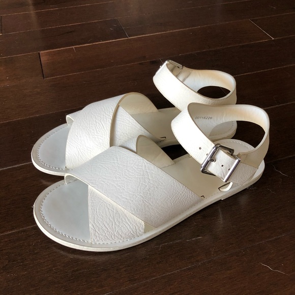 Brand new Forever 21 White Sandals - Picture 2 of 4